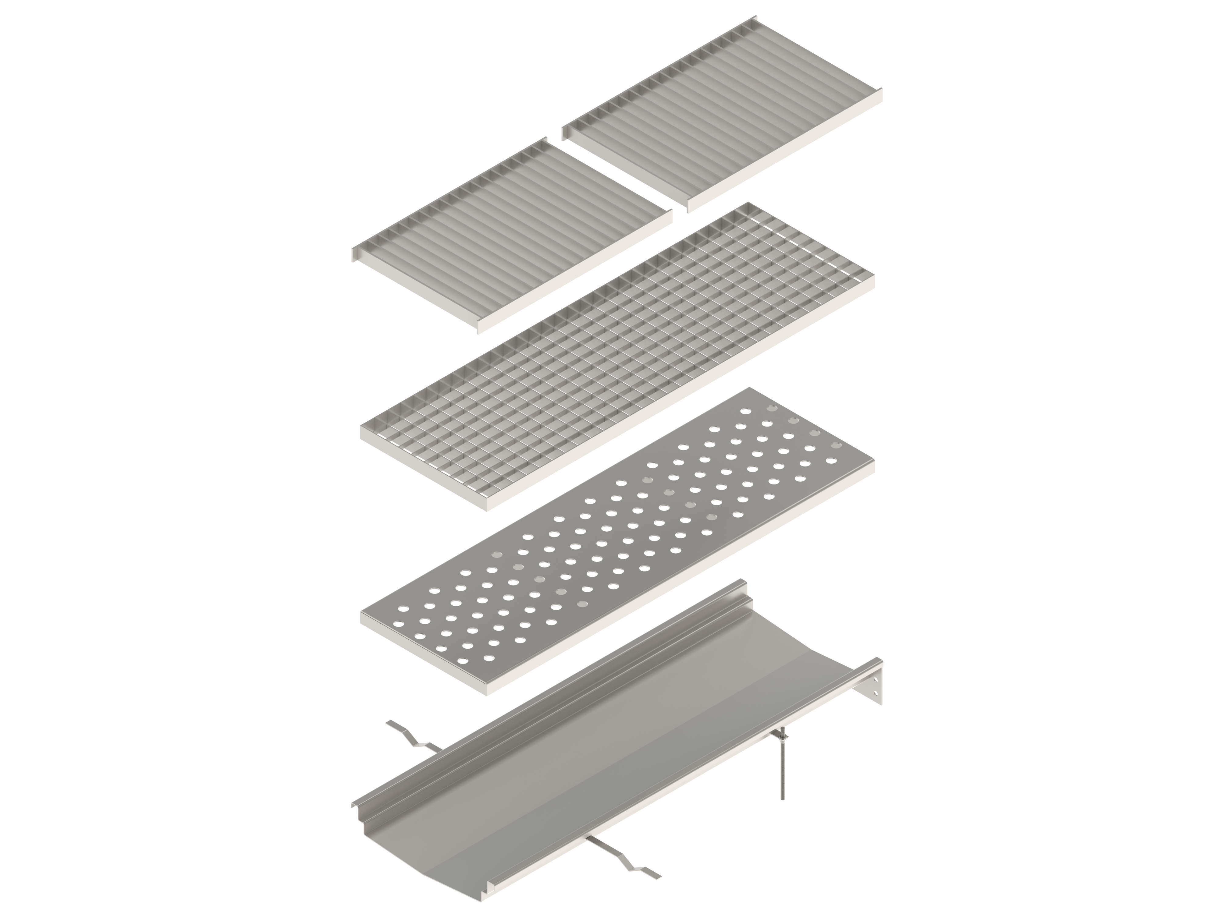 Лоток водоотводный из нержавеющей стали Евро 300